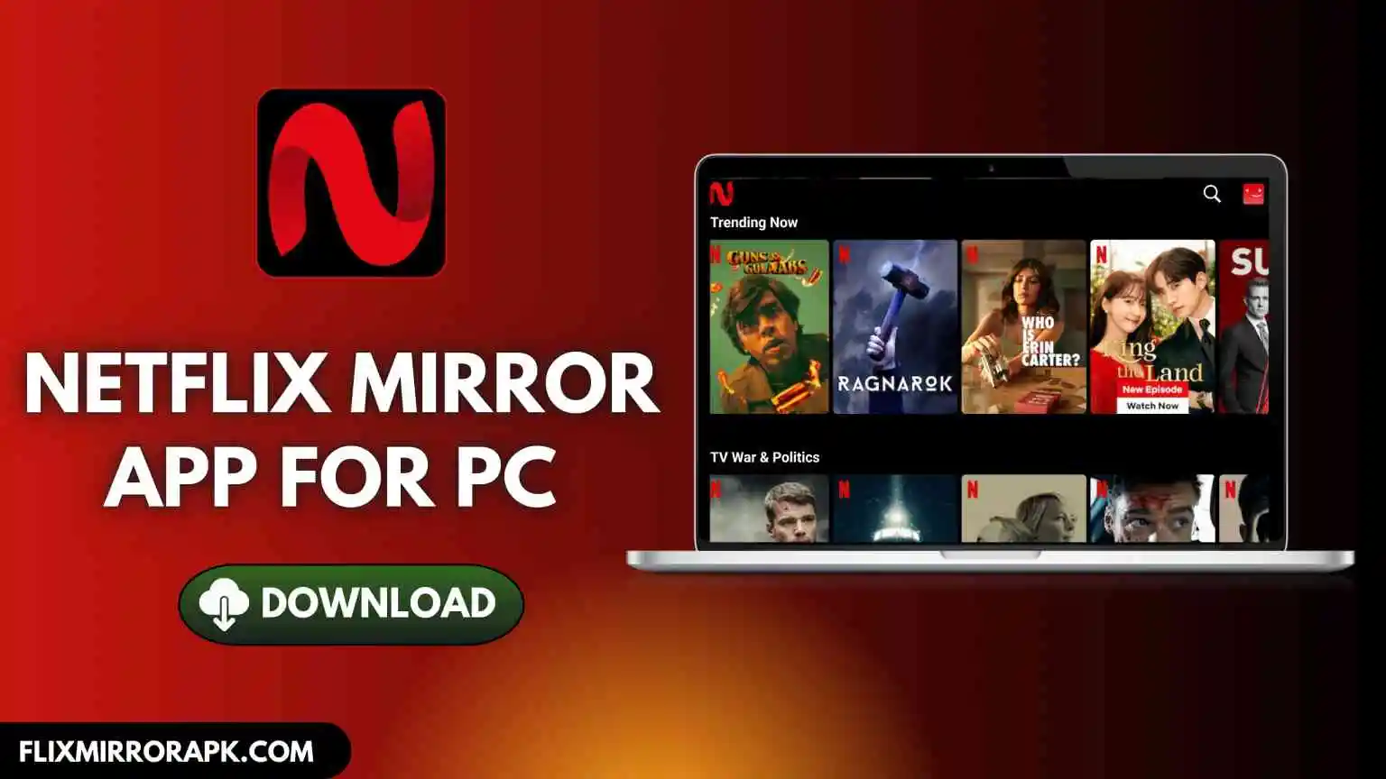 Netflix Mirror App for PC