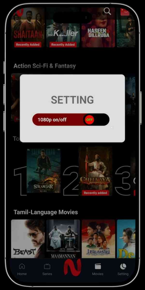 Screenshots of NetFlix Mirror App 4
