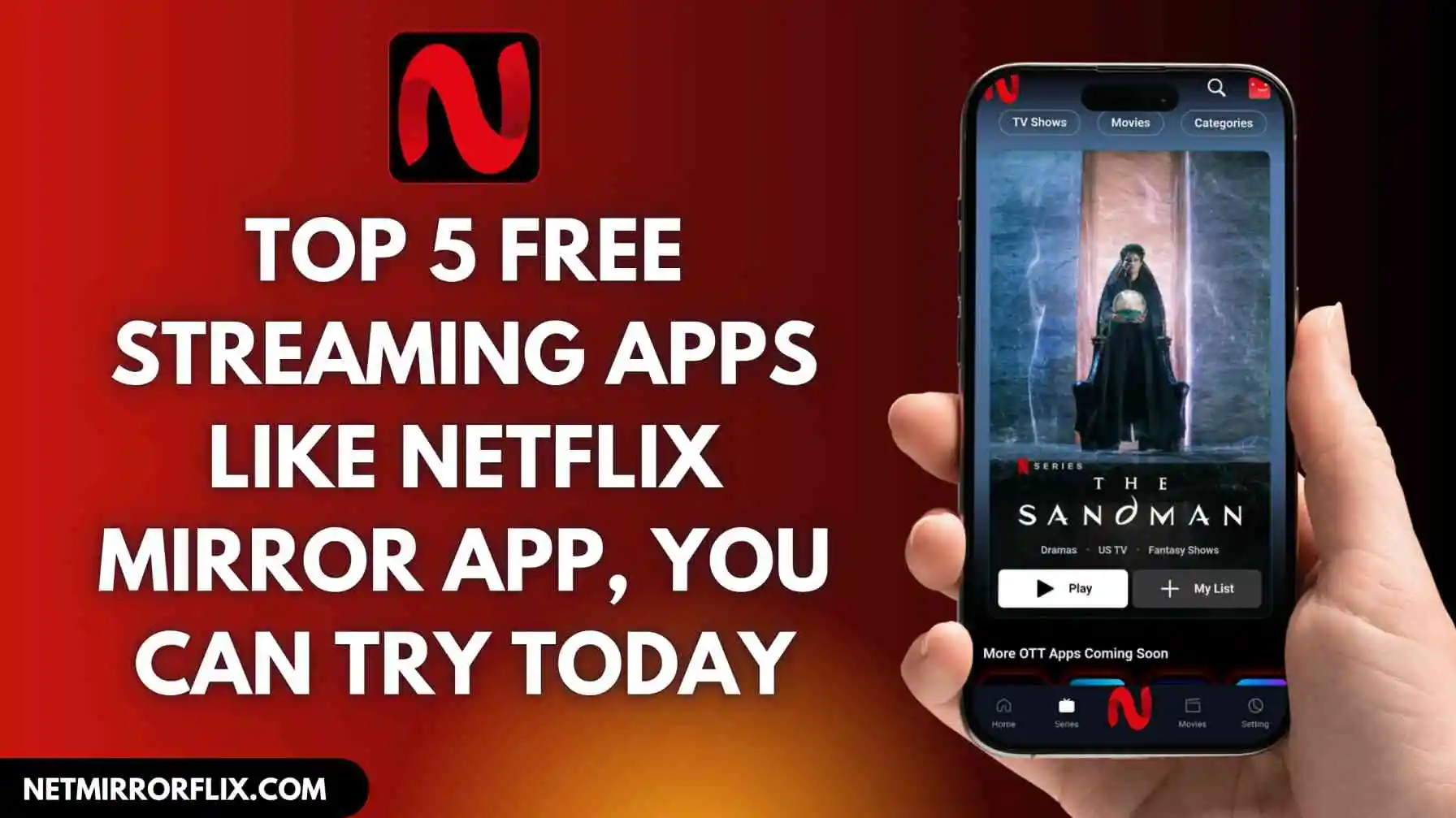 Top 5 Free Streaming Apps Like Netflix Mirror App, You Can Try Today